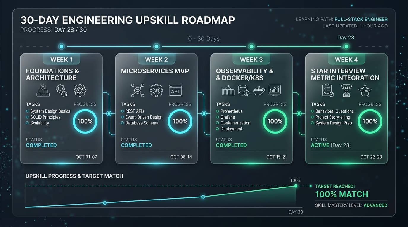 30-Day Engineering Upskill Roadmap Telemetry